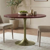 Display Round Dining Table in Walnut