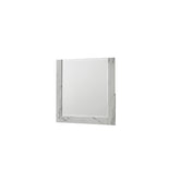 Hecuba Mirror White – Two-Tone High-Gloss Marble & Lacquer Frame with Oversized Reflective Surface(INCLUDES MIRROR ONLY)