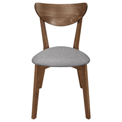 Moon Grey and Natural Walnut 6-piece Dining Set