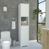 Nirvana Linen Cabinet, Double Doors, Four Interior Shelves, Two Cabinets -White