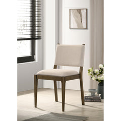 Saga Brown Upholstered Dining Side Chair (Set of 2)