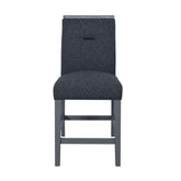 ORESTES DARK GREY BAR STOOLS 2PK