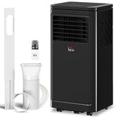 8,000 BTU Portable Air Conditioner Fan w/ Remote for Rooms Up to 344 Sq. Ft., Evaporative Cooler AC Unit Black