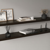 Hercules 47" Wide Floating Shelves Set Of 2, Shelves For Wall Decor For Bedroom, Bathroom Storage Shelves, Book Shelves For Living Room