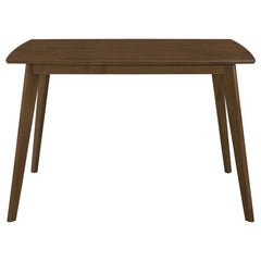 Retro Chestnut Dining Table with Angled Legs