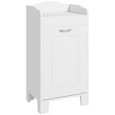 31" Tilt Out Laundry Hamper, Free Standing Home Organizer Hamper, Bathroom Storage Cabinet, White