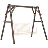 660 lbs Porch Swing Frame, A-Frame Hanging Chair Stand Only for DIY Painting, Swing Chair Stand for Backyard, Patio