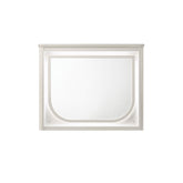 Demeter Pearl White Finish Mirror w/LED