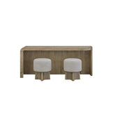 English Knotty Oak Entertainment Cole with Stools