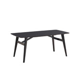 Mercury Black Finish Dining Table