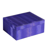 Record Case with 2 Slots and Earrings Hanger, Blue