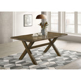 Ares Knotty Nutmeg Rectangular Dining Table