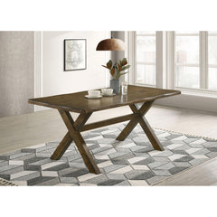 Ares Knotty Nutmeg Rectangular Dining Table