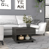 Utopia Lift Top Coffee Table, Casters, One Shelf -Espresso