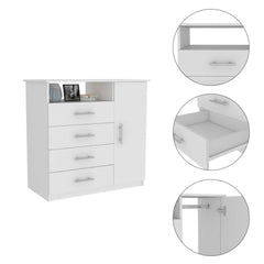 Showcase 5-Shelf Wall Mounted Shoe Cabinet with Mirror Door White