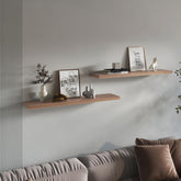 Demeter 1.5" H, 2 Shelves, Walnut - Living Room