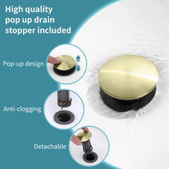 Brushed nickel 2-handle bathroom faucet with 360-degree swivel spout and centerset design.