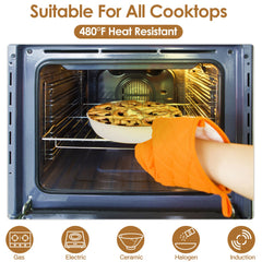 9-piece nonstick cookware set with aluminum alloy bases and detachable handles, suitable for all cooktops including induction.