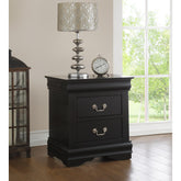 Nirvana Philippe Black Finish Nightstand