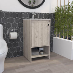 Genesis 1-Shelf Freestanding Vanity Cabinet Light Gray