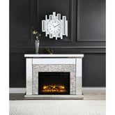 Armageddon Mirrored & Stone Fireplace