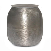 Iphigenia 19 inch Wide Metal Storage Accent Table in Antique Silver
