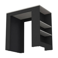 Kitchen Island with Storage Base in Wenge and Ibiza Marble