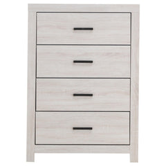 Mirage Coastal White Rectangular 4-Drawer Chest