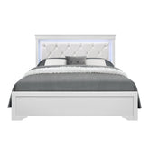 CHRONICLE WHITE QUEEN BED WITH LED