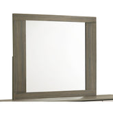 Perseus Modern Style Mirror Made with Wood in Beige & Brown
