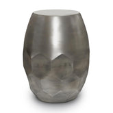 Menelaus 16 inch Wide Metal Accent Table in Antique Silver