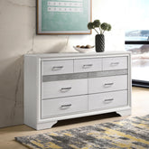 Pulsar White 9-drawer Dresser