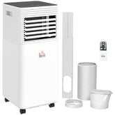 10000 BTU Mobile Air Conditioner for Cooling and Dehumidifying, Remote Control, 24H Timer, LED Display, Black
