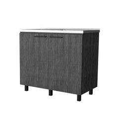 Apex Oak Utility Sink and Cabinet
