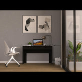 Computer Desk with Two Drawers Writing, Black