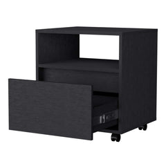 Wenge 1-Drawer Nightstand