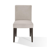 Legend 19 Inch Parson Style Dining Chair, Rubberwood, Set of 2, Light Gray