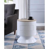 Epimetheus Accent Table with Display and Utility Function