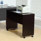 Aegisthus Mobile Stand, Computer Desk, Home Office Desk - Red Cocoa