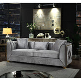Demeter Modern Style Sofa made with wood in Silver