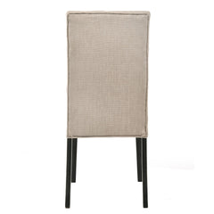 Vista and Vintage Black Tufted Parson Chairs (Set of 2)