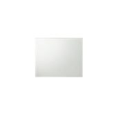 Display Contemporary Style Mirror Made with Wood in White. (INCLUDES MIRROR ONLY)