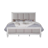 Sanctuary Light Gray Linen, Rustic Gray & Weathered White Finish E. King Bed