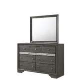 Orion Traditional 7 Drawer Dresser made with Wood in Gray