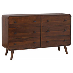 Valhalla Dark Walnut 6-drawer Bedroom Dresser