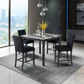 NOVA BAR TABLE AND 4 BAR STOOLS
