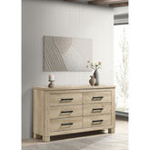 Poem Weathered Oak 6-drawer Bedroom Dresser