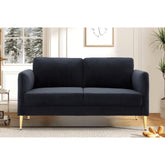 60.63" Wide Modern Corduroy Loveseat, Plush Upholstered Cushions, Solid Wood Frame, Compact Living Room and Apartment Furniture