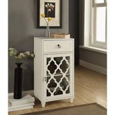 Celestia White Finish Accent Table