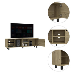 Sun 5-Shelf TV Stand Light Oak